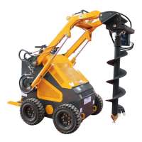 mini digger with auger