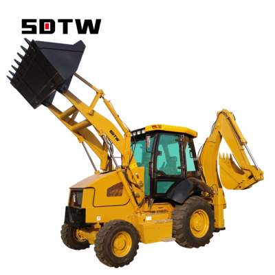 china TW880 8 ton mini backhoe loader with 4x4WD, 1m3 bucket